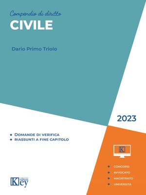 cover image of Compendio di diritto civile 2023